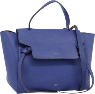 Celine Pre-owned Vintage Hand Bag - Dames - Vintage Handtas - Blauw - ONE Size - Leer - Vintage