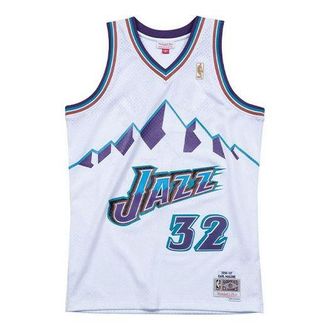 Mitchell & Ness NBA Swingman Jersey Utah Jazz Road 1996-97 Karl Malone SMJYAC18056-UJAWHIT96KMA
