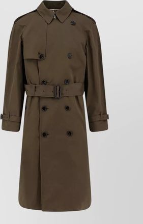 Burberry organic cotton double-breasted belted trench coat