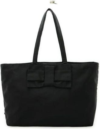 Prada Pre-owned Tote Bags, female, Black, Size: ONE SIZE Pre-owned Nylon prada-bags