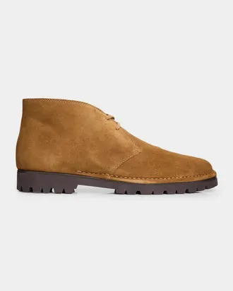 Vince Men & apos;s Jerome Suede Lug-Sole Chukka Boots