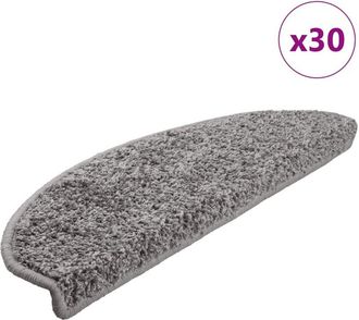 vidaXL Tappetini per Scale 30 pz Grigi 65x21x4 cm - Vidaxl