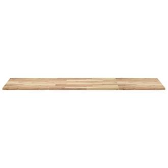 Berkfield Home Versatile Bathroom Vanity Top Untreated 120x60x2 cm Solid Wood Acacia in Brown | Size: 120 x 60 x 2 cm