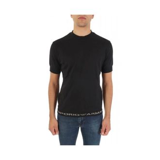 Emporio Armani Heren, Tops, Zwart, Maat: XL Katoen