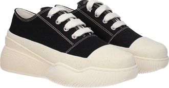 Stella McCartney Womens Black Fabric Chunky Sneakers