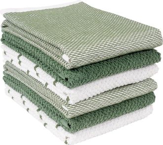 KAF Home Kaf Home Ayesha Curry Mixed Utility Kitchen Towel Set Of 6