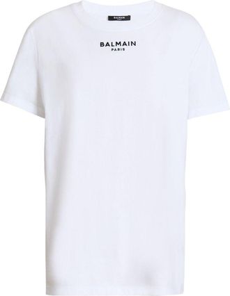 Balmain Camiseta De Algod&oacute;n Con Logo De Balmain