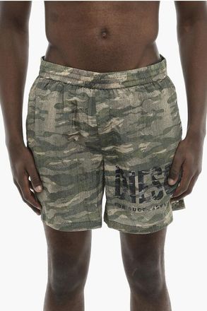 Diesel Camouflage-Print Nylon Boxer Swim Trunks RIO-41 size Xxl