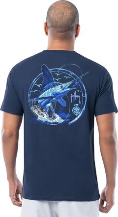 Guy Harvey Mens Threadcycled Short Sleeve T-Shirt, Estate Blue/White Night, 3XL