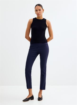 Contemporaine Womens Comfort-waist bengaline pant Fit: Slim leg, regular rise