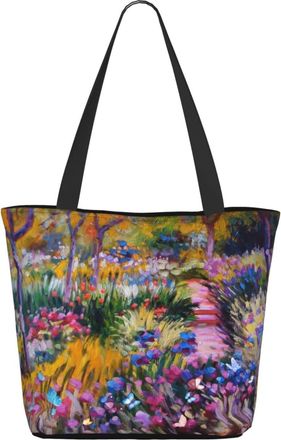 AOOEDM Painting Art Spring Summer Flowers Ladies Shopping Bag 13x11x7in.The Perfect ValentineS Day Gift.It Is The Best ValentineS Day Gift For Mom, Daughter,