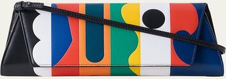 Akris Anouk Small Patchwork Leather Trapezoid Clutch Bag