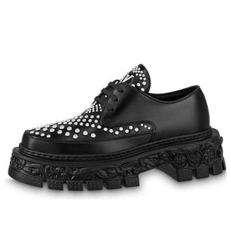 Louis Vuitton Derby LV Baroque Shoes Black 1ABLO4