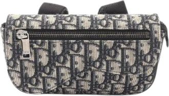 Dior Pre-owned Belt Bags, female, Multicolor, Size: ONE SIZE Pre-owned Saddle Oblique Canvas Clutch Bag