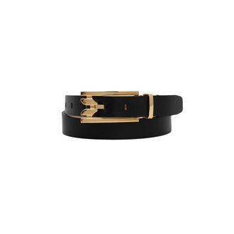 Victoria Beckham Cintur&oacute;n Dorian Buckle - Accessories - Mujer - Negro - 80 CM