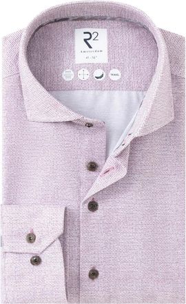 R2 Amsterdam Overhemden, Heren, Rood, 3Xl, R2-Hemd