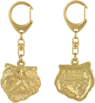 OEM Llavero Con Forma De Gato Persa Dorado, Adorno Para Bolso, Accesorio De Lujo De Art-dog