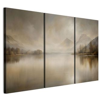 OEM Cuadro Sobre Lienzo Italiano De 90 X 60 Cm, Tr&iacute;ptico - Estilo R&uacute;stico - Naturaleza Cuadro Sobre Lienzo Italiano De 120 X 80 Cm, Tr&iacute;ptico - Estilo R&uacute;st