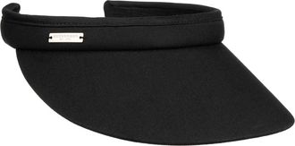Seeberger Azalee Womens Visor, Cotton Sun Visor, Sun Protection, beach visor - Black - One size