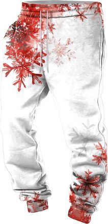 Generic Christmas Trousers for Men UK Jogging Bottoms Christmas Training Sweatpants Xmas Joggers Long Sweatpants Cargo Work Trousers Baggy Cargo Pants Christm