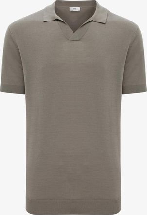 Gentiluomo Polo zonder knopen | Taupe