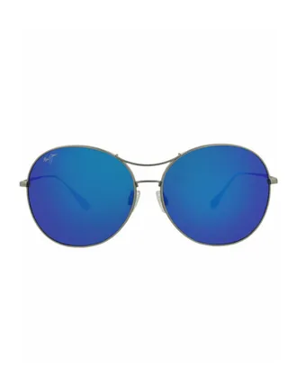 Maui Jim Round-Frame Titanium Sunglasses