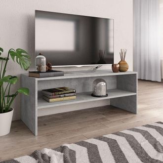 vidaXL Vidaxl - Mobile Porta tv Grigio Cemento 100x40x40cm in Legno Multistrato