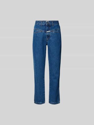 Closed Closed Straight Fit Jeans mit Logo-Patch in Jeansblau, Gr&ouml;&szlig;e 27