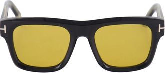 Tom Ford Sunglasses, unisex, Black, Size: 53 MM Icon Square Sunglasses