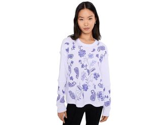 Johnny Was Patchwork Thermal - Daniela Womens Clothing White : 2XL, Polyester/Cotton