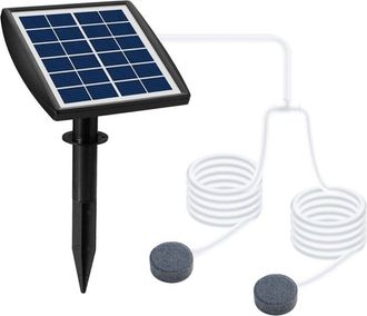 OEM Pompa Solare Per Laghetto, Aeratore Solare Per Laghetto, Pompa Solare Per Ossigeno Da 6v 2w Con Tubo Flessibile E 2 Pietre