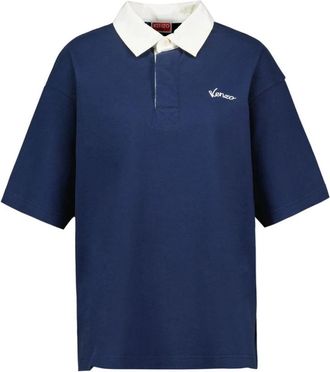 Kenzo Varsity Relax Polo - Heren - Polos - Blauw - S - Katoen - Tops