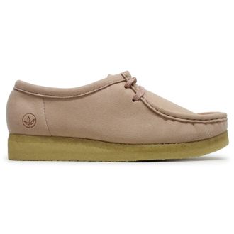 Clarks Wallabee Suede Leather Womens Casual Shoes - Blush - Size:UK 6.5