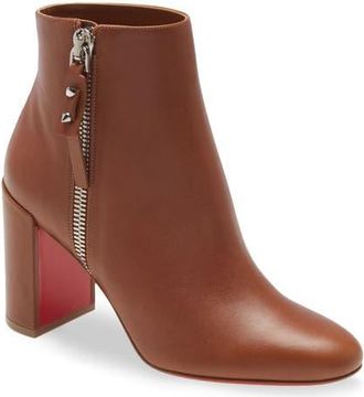 Christian Louboutin Ziptotal Bootie in Cuoio at Nordstrom, Size 8Us