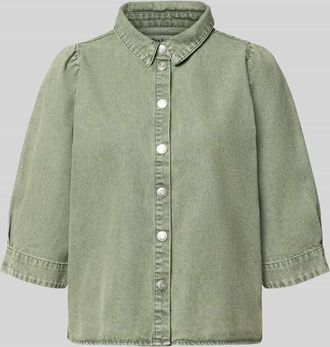 Lollys Laundry Regular Fit Hemdbluse aus Viskose-Mix Modell Bono in Hellgruen, Gr&ouml;&szlig;e XL