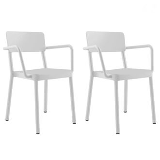 Resol Set 2 Sillas Con Brazos Interior, Exterior Blanco Lisboa Resol