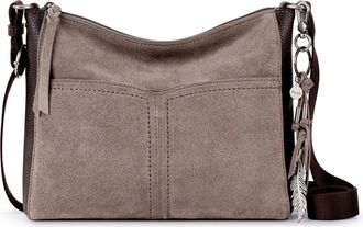 The Sak Alameda Leather Crossbody Bag in Mushroom Suede at Nordstrom Rack