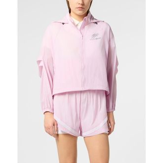 Plein Sport Windbreaker Jacket Scratch Women in Rose/pink at Nordstrom, Size X-Small Eu