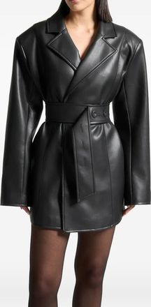 Manière De Voir belted blazer mini dress - Nero