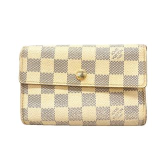 Louis Vuitton White Wallet (Tri-Fold) (Pre-Owned)