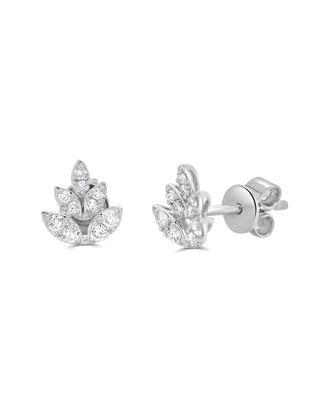 Sabrina Designs 14K 0.22 Ct. Tw. Diamond Floral Studs