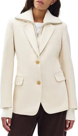 Rag & Bone Frank Ponte Knit Blazer in Turtledove at Nordstrom Rack, Size 14