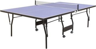 Vente-Unique Vente-unique - Tavolo da ping pong pieghevole a rotelle, per interno con accessori L274 x P152,5 x H76 cm - garry