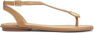 Kazar Sandalen met monogram van leer - Dames - Sandalen - Bruin - 40 EU - Leer - Schoenen