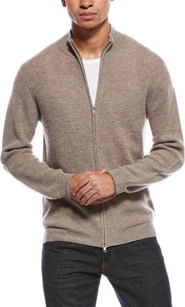 Brodie Moss Stitch Wool & Cashmere-Blend Bomber Jacket