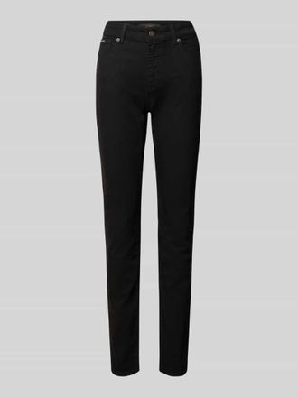 Guess Skinny Fit Jeans mit Label-Detail in Black, Größe 24/30