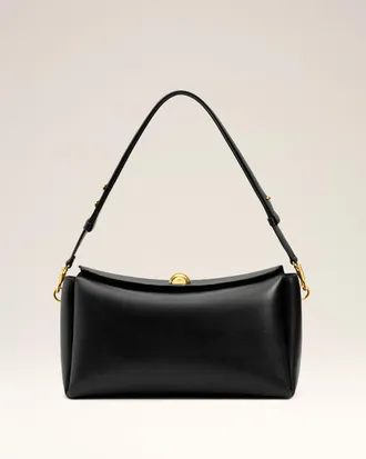 Ami Ami Paris - Medium black cow leather Carrousel bag Black - Size: OS - Unisex