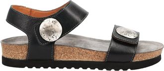 Taos Womens Luckie Sandals In Black Leather