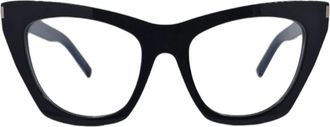 Saint Laurent Accessoires, Dames, Zwart, ONE Size, Kate Opt Vlinder Zonnebril