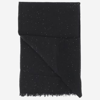 Faliero Sarti Womens Wool Scarf Raissa Black Scarfs
